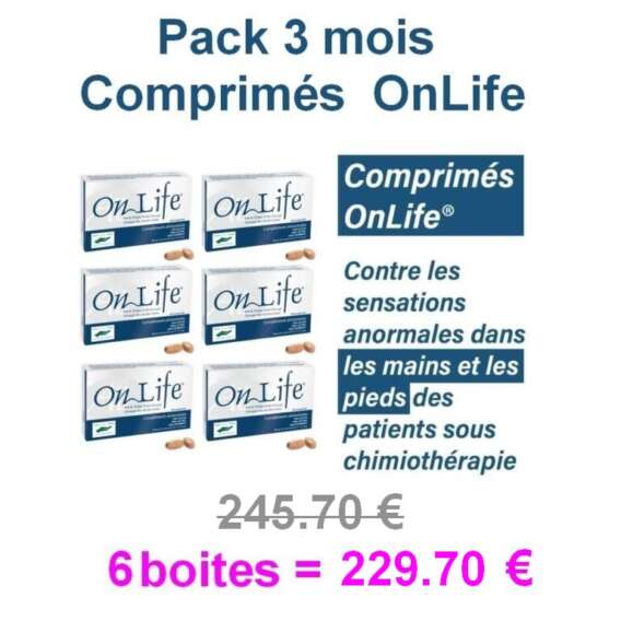 Pack 3 mois OnLife comprimés - Complément spécifique neuropathies